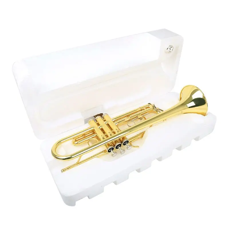 

Trumpet Bb B Flat Durable Brass Trumpet with a Silver-plated Mouthpiece