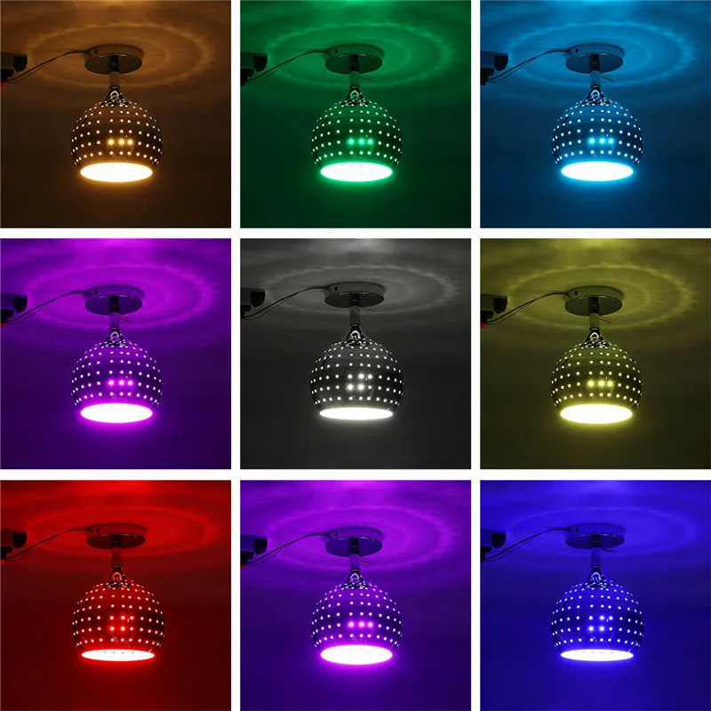 

E27 110V-240V Modern Ceiling Light Mirror ball Ceiling lamp bedroom corridor entrance corridor balcony ceiling lamps ball porous