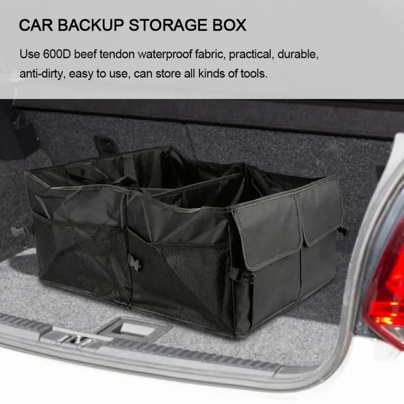 

Waterproof Foldable Car Organizer Storage Bag Protable Auto Storage Box Multi-use Tools Organizer