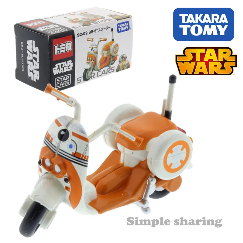 Takara Tomy Tomica Звездные войны автомобили SC 02 BB 8 мотоцикл хит продаж детские игрушки