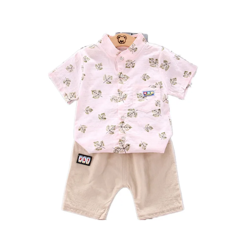 Детская летняя модная одежда Костюм для маленьких мальчиков и девочек Футболка с