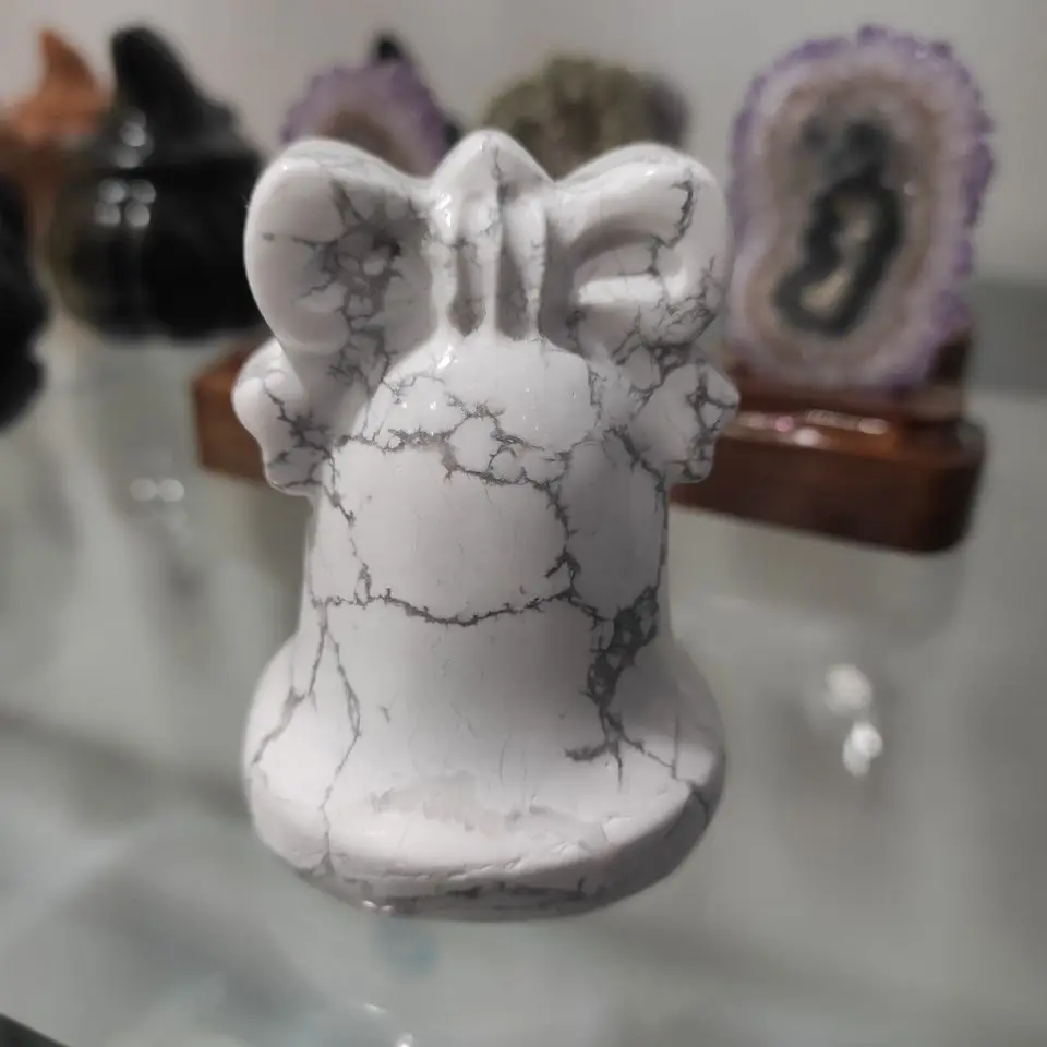 

1pcs White turquoise bell Christmas presents healing