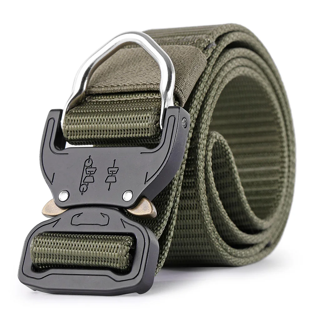 B3-Green Нейлон тактический ремень военный талии Поддержка спортивные охота Heavy Duty Пеший Туризм Открытый армейский пояс - Цвет: B3-Green