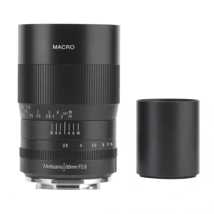 7artisans 60 мм F2.8 APS-C ручной фокусировкой Аф макро объектив для Sony E-Mount DSLR камер/Canon Fuji