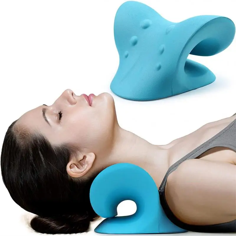 

Massage Pillow Support Cervical Pillow Pain Device Neck Cervical Relax Stretch Align Rest Relief Spine Neck Traction Massager