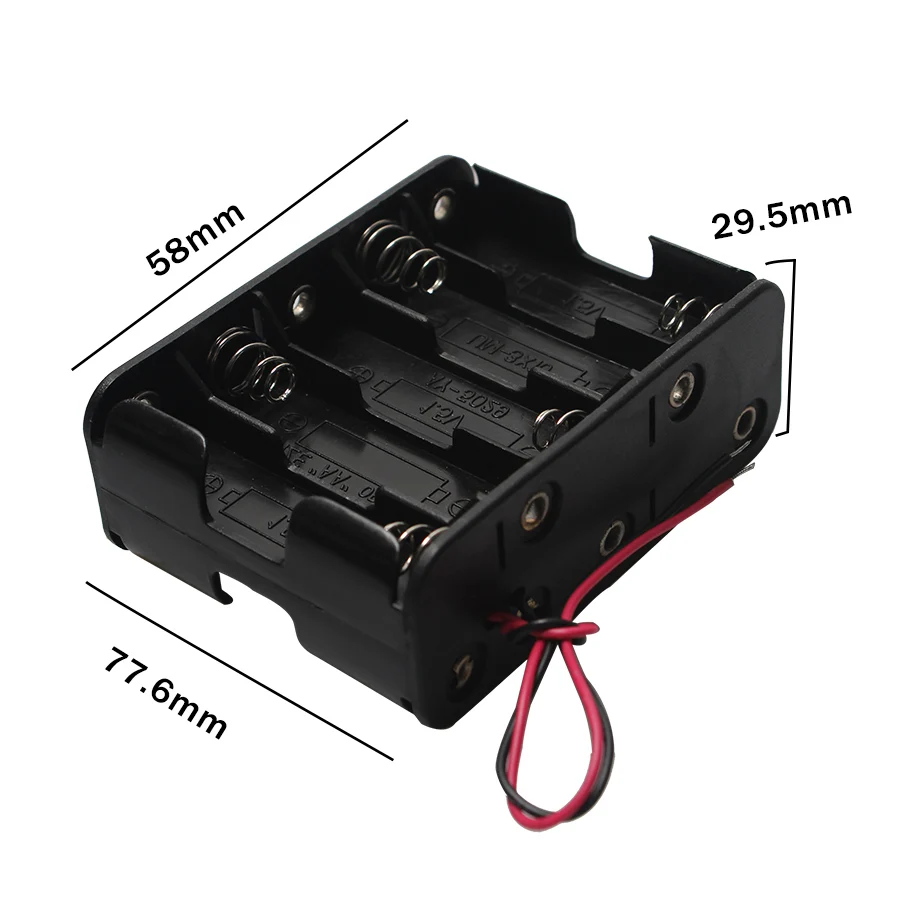 Задняя крышка-держатель для батареек аа 1 шт. футляр с проводными выводами 2 4 6 8 10