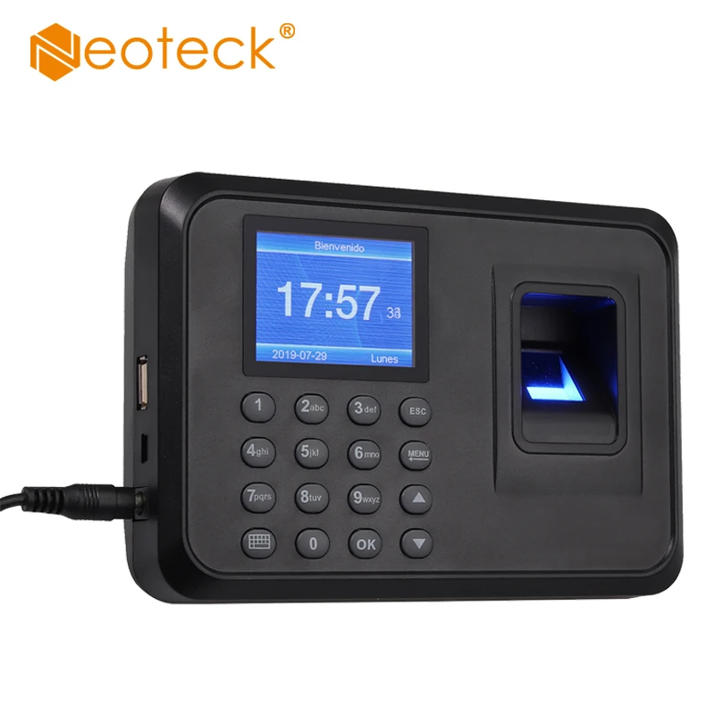 Биометрическая машина для учета отпечатков пальцев Neoteck регистратор работников