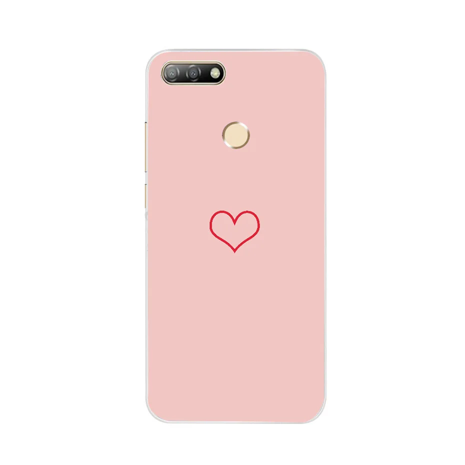 Чехол для телефона Huawei Y5 Y6 prime 2018 с розовым цветком и котом чехол P Smart 2019 P20 Lite чехлы