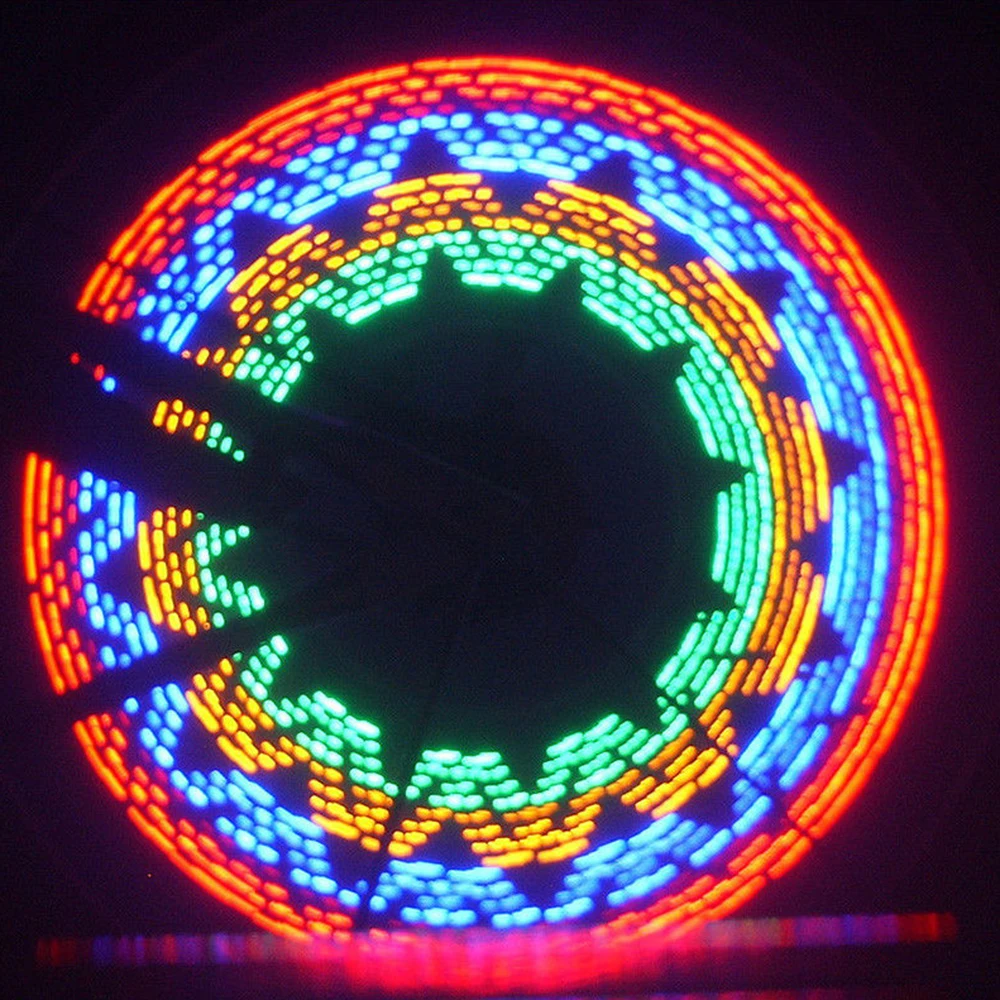 

32 Full-color Bicycle Spoke Light Mountain Road Bike Spokes Wheel Lights Decoration Bicycle LED Strips Night Cycling Accessories