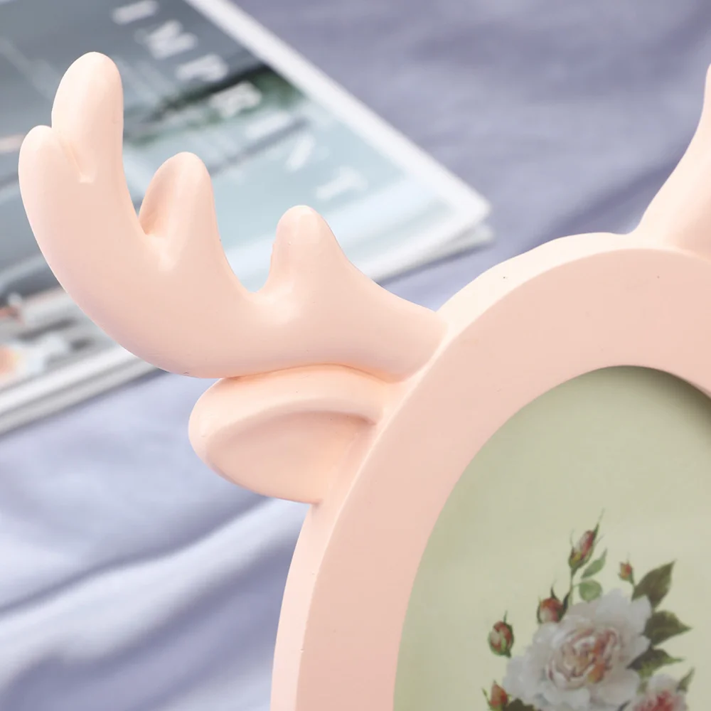 С изображением оленьих рогов и рамка из смолы для картины очаровательны корейский стиль фото держатель