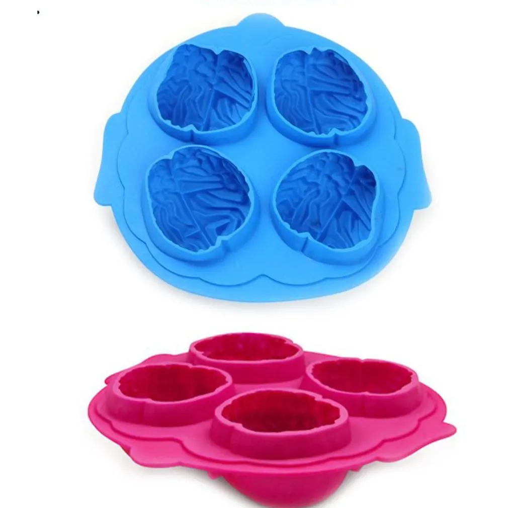 Кубики для льда Brain инструменты Хэллоуина забавная силиконовая форма украшение