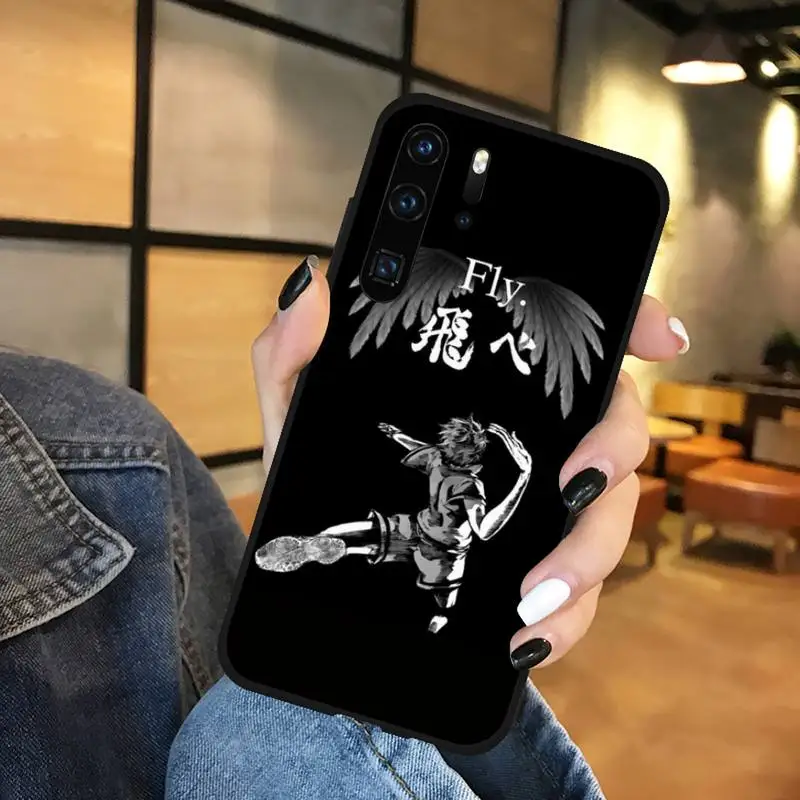 

Haikyuu Hinata attacks Anime Phone Case Funda For Huawei P9 P10 P20 P30 Lite 2016 2017 2019 plus pro P smart