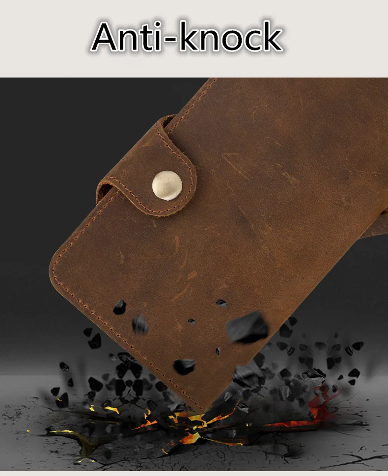 Винтажный кошелек из натуральной кожи в стиле ретро для телефона huawei Nova 4/huawei 4e