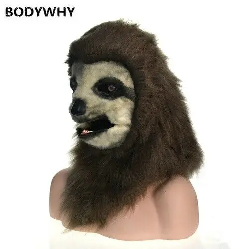 

2020 New Sloth Mascot Costume Can Move Mouth Head Suit Halloween Outfit Cosplay