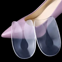 1pair u shape heel cushion pad shoe inserts silicone gel heel cushions for shoes heel protector sml