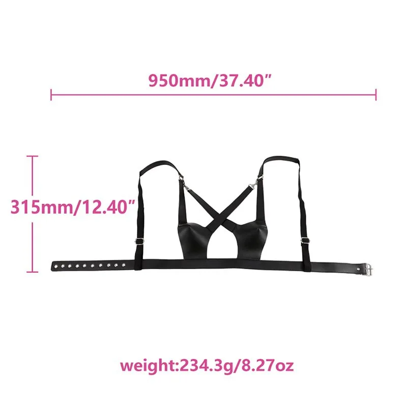 Из искусственной кожи для взрослых игры фетиш грудной бондаж сексуальный