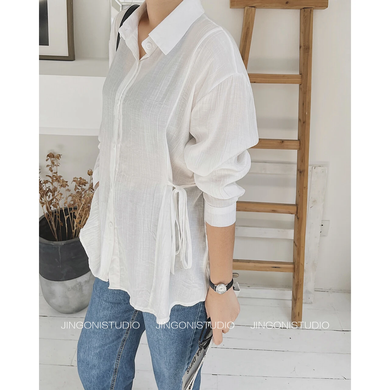 

2021 Slim See Through Spring Women's Shirt And Blouses Top Basic Femme Oversize Tunics Clothing Long Sleeve Cardigan Korean Y2K