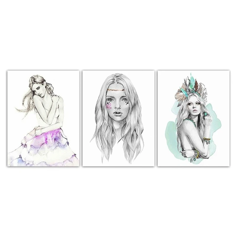 Модные Современные принты красивые сексуальные женские оригинальный плакат в