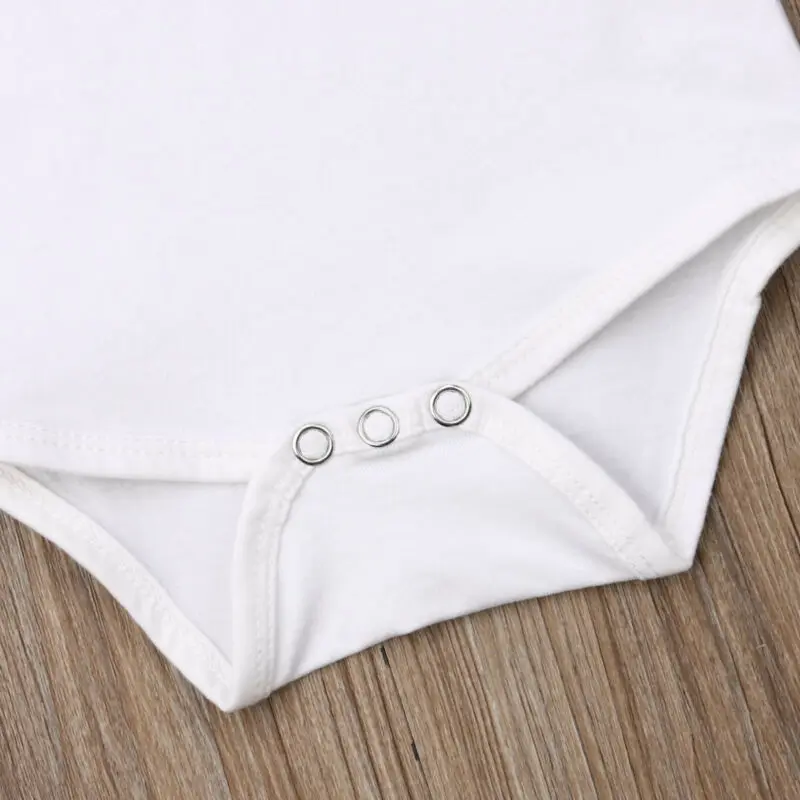 

Newborn Baby Boys Letter Short Sleeve Jumpsuit Bodysuit Summer Clothes 0-24M