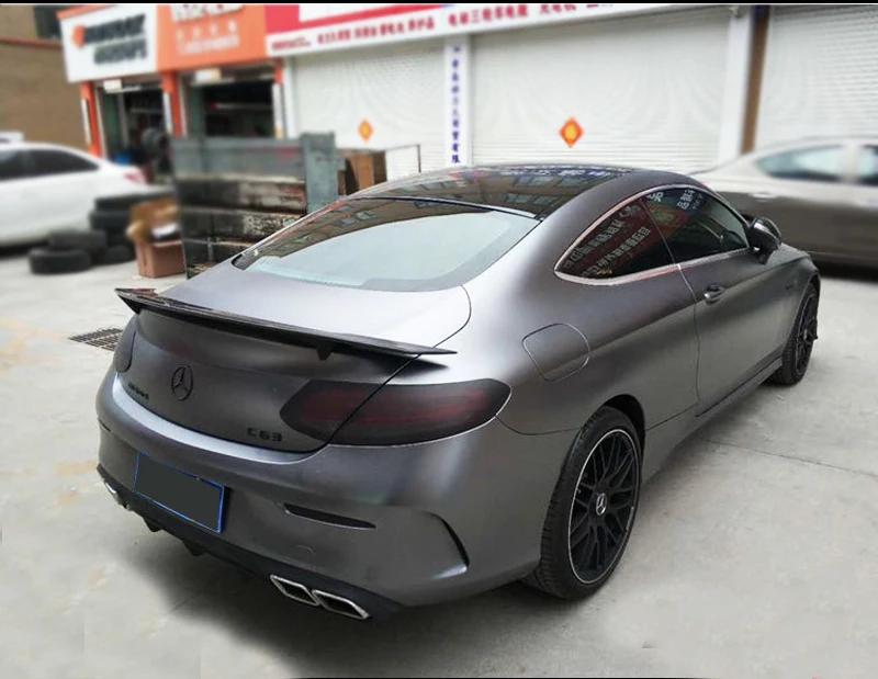 Спойлер для Mercedes C Class W205 спойлер из углеродного волокна задний C200 C250 C300 C180 C350 Coupe