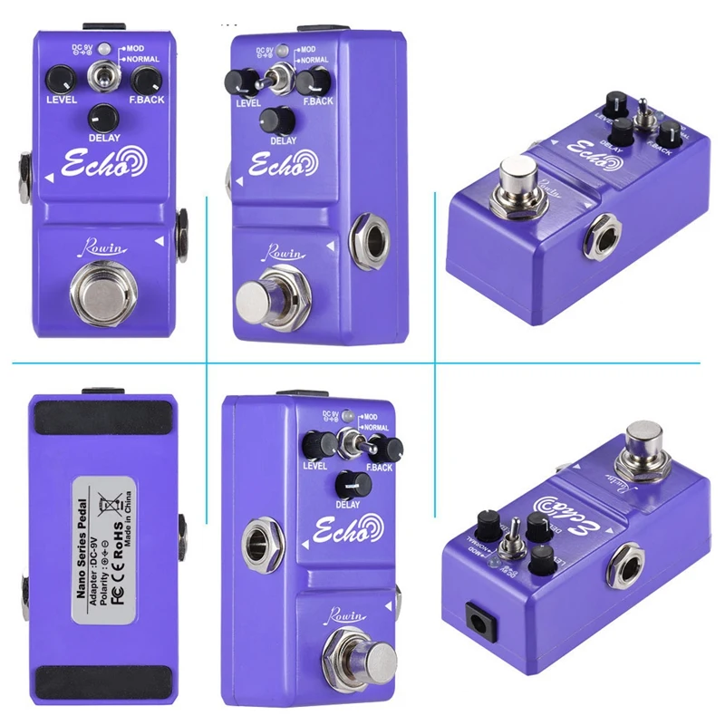 

Ln-314 Effect Guitar Pedal Delay Echo True Bypass Pedal With Aluminium-Alloy Classic Body For Guitar Parts & Accessories