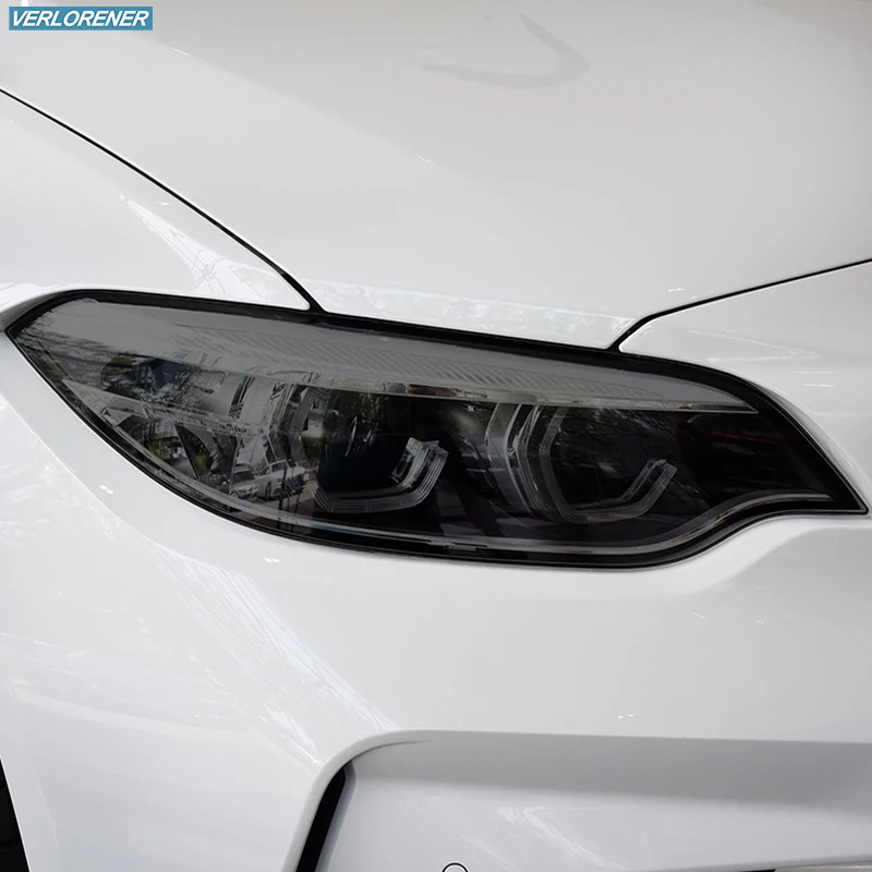 Car Headlight Protective Film Smoke Black Tint Vinyl Transparent Sticker For BMW 2 Series F22 F23 F44 M235i M2 F87 Competition Car Headlight Protective Film Smoke Black Tint Vinyl Transparent Sticker For BMW 2 Series F22 F23 F44 M235i M2 F87 Competition