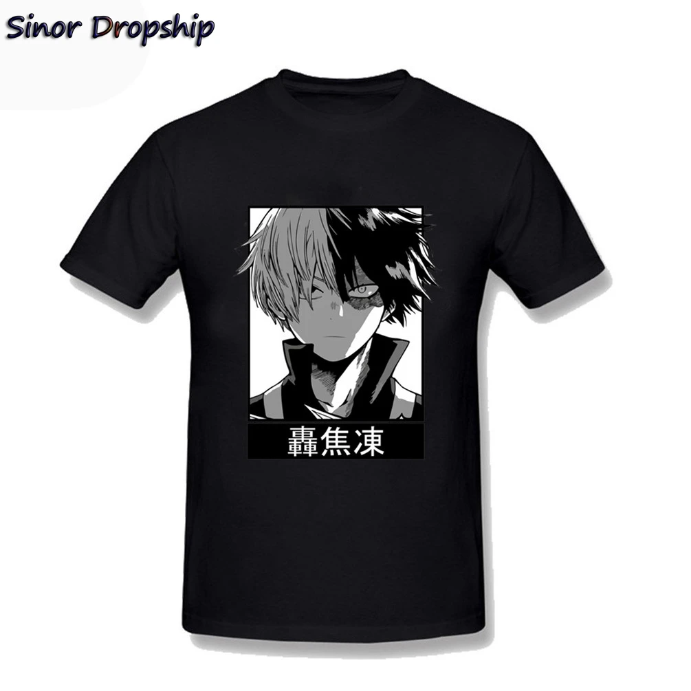 

Janpanese Anime Harajuku My Hero Academia Shoto Todoroki T-Shirt Casual Short Sleeve Quick-drying /boy/girl Plus Size Teeshirt