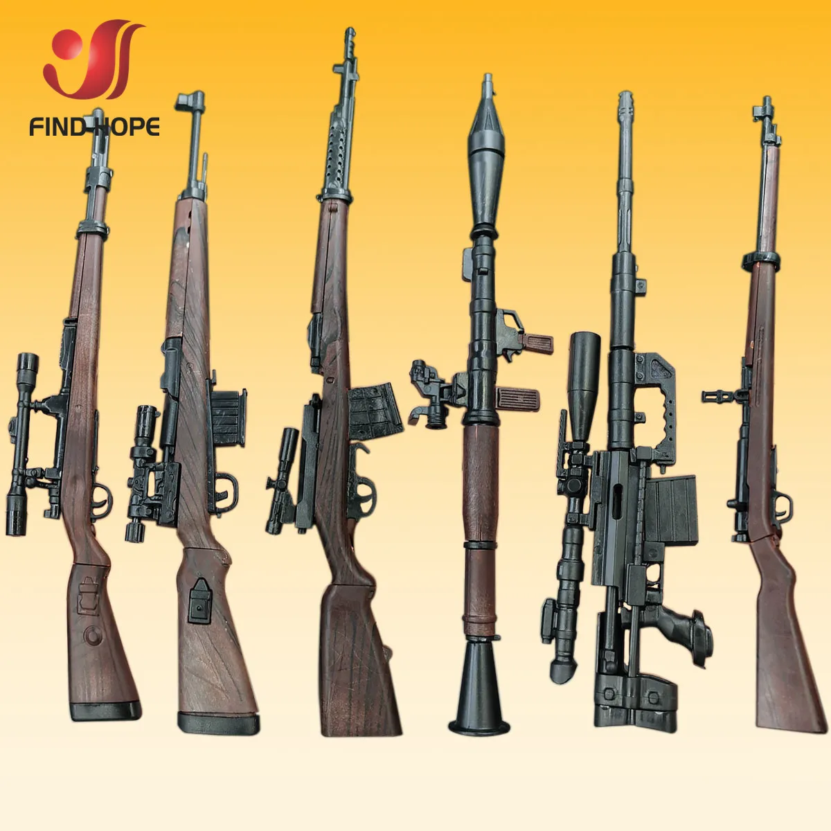 6 шт./компл. 1/6 98K ролевой игры SVT 40 G43rifle M200 Снайпер пистолет Модель монтажный
