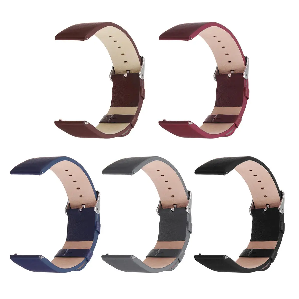 

22mm Replacement Leather Wrist Watch Band Strap For Fitbit Versa Watch