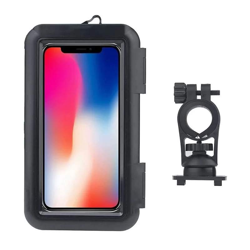 

2021 New Upgrade Waterproof Bicycle Phone Bag Case Cover Motorcycle Bike Handlebar Cell Phone Mount for iPhone 12 Samsung Xiaomi