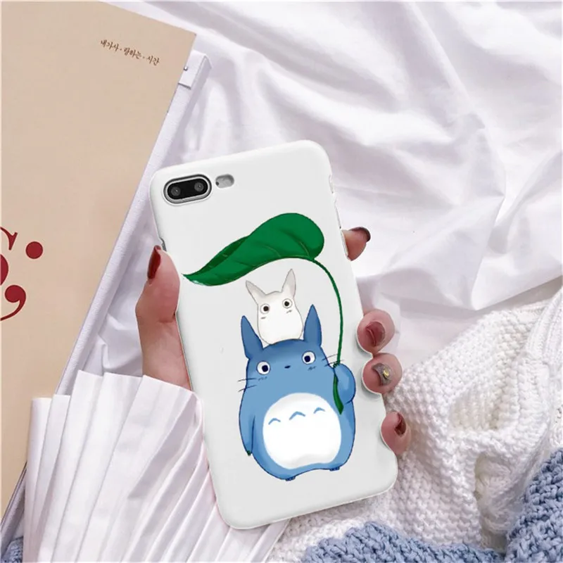 Bonito Тоторо, гибли Аниме Миядзаки Viagem de Chihiro Kaonashi Мягкий ТПУ Caso de Telefone кларо Para iPhone 7 8 Plus 6 5 Max 4
