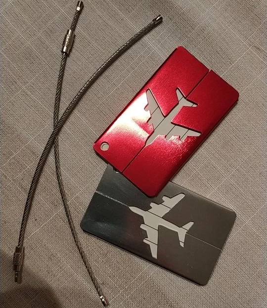 Багажная Водонепроницаемая бирка из алюминиевого сплава чемодан для