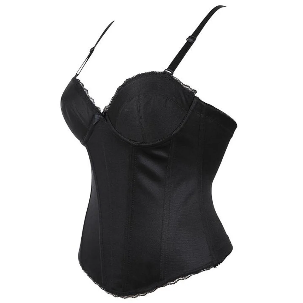 

Sexy Steampunk Corsets and Bustiers Top Black White Corsets Retro Spaghetti Strap Gothic Overbust Victorian Party Corset Tops