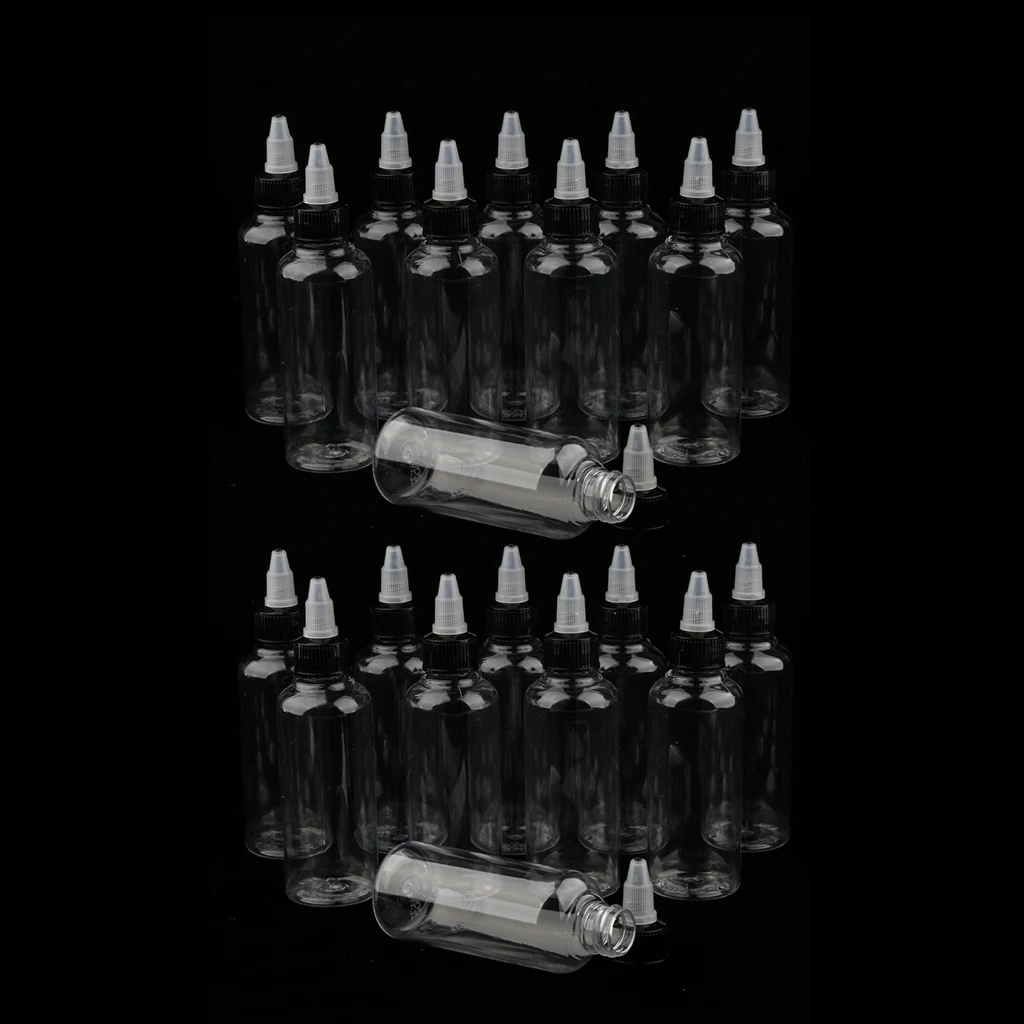 20 шт. пластиковые жидкие чернила 100 мл пигментные краски пустые отжимные