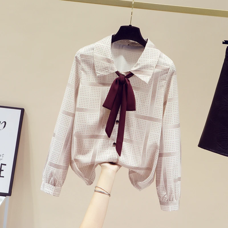 

VANOVICH Retro Hong Kong Style Design Fashion Preppy Style Shirt 2021 New Autumn Button Up Shirt Women Top