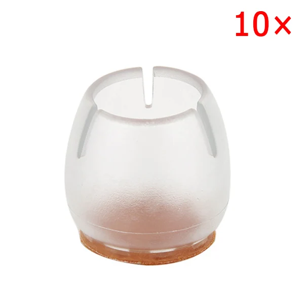 style 6 10pcs Silicone Rectangle Square Round Chair Leg Caps Feet Pads Furniture Table Covers Wood Floor Protectors can CSV - Цвет: style 6