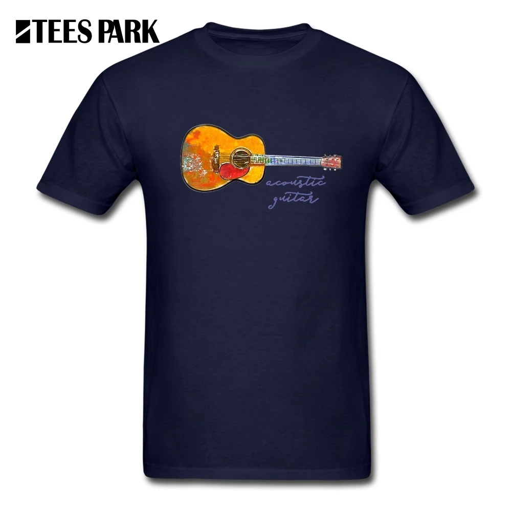 Рубашки блузка для акустической гитары Мужская футболка из натурального хлопка