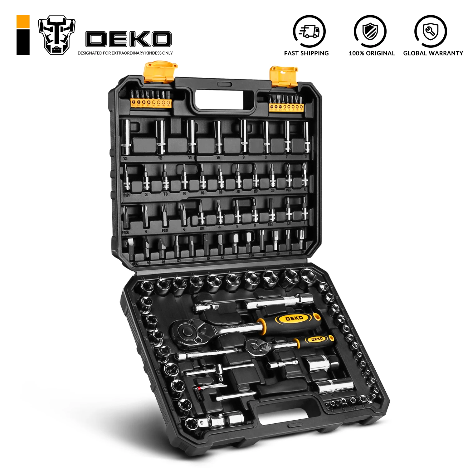 Набор инструментов для авто DEKO DKAT108 (108 предметов) 065 0795|Наборы ручных