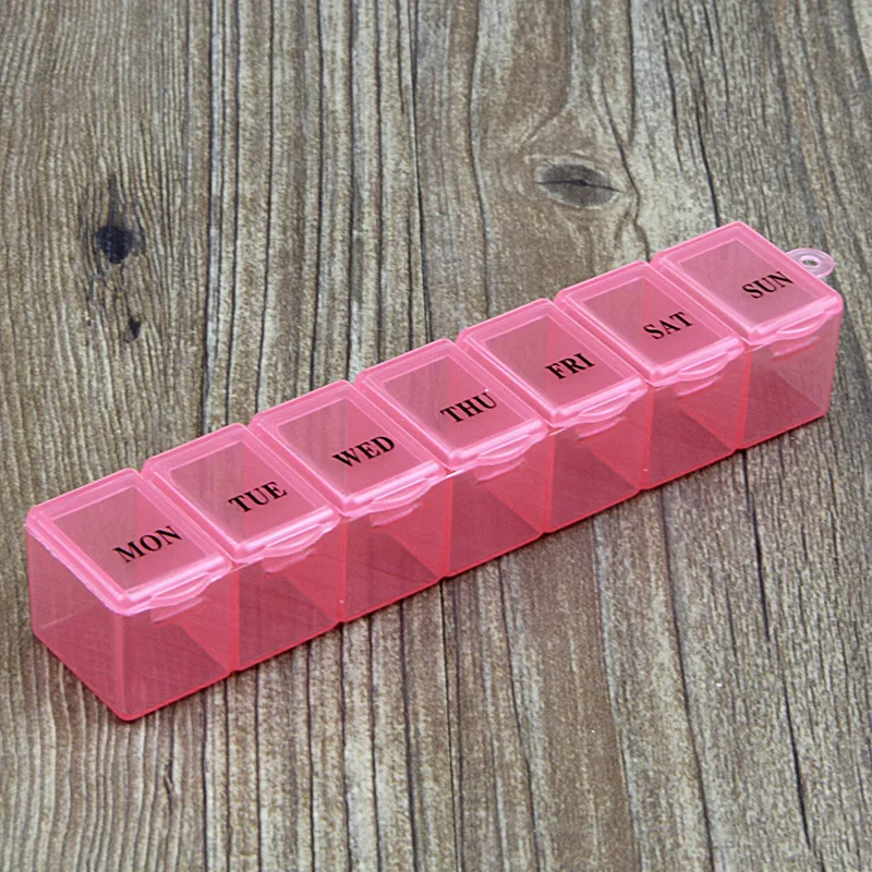 

Portable Pill Box Storage Dispenser 7 Days Pill Case Mini Weekly Tablet Pill Medicine Box Holder Storage Pill Organizer storage