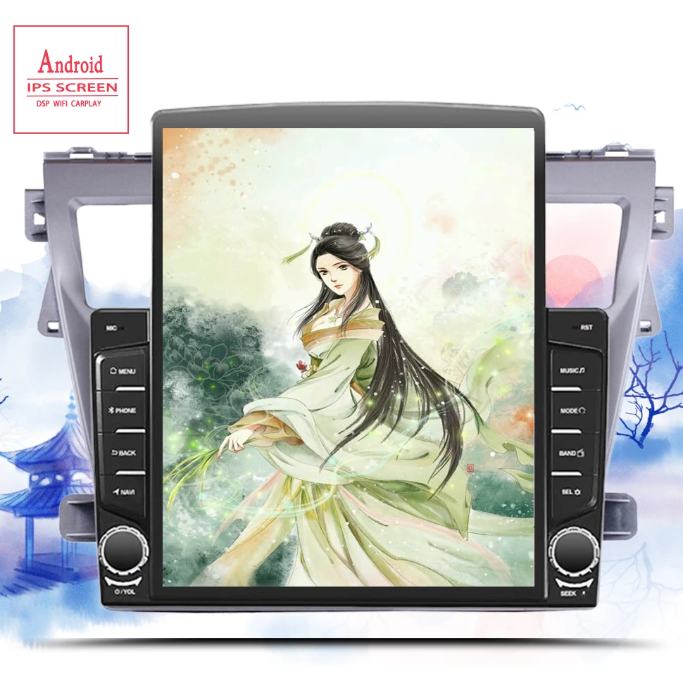 

9.7" ips in dash 8 core Android 10.0 car Radio audio stereo multimedia gps map for Toyota VIOS Yaris 2007-2012 CarPlay usb dvr