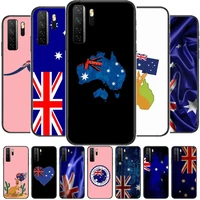 australian flag black soft cover the pooh for huawei nova 8 7 6 se 5t 7i 5i 5z 5 4 4e 3 3i 3e 2i pro phone case cases