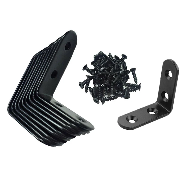 10 шт. железные Угловые брекеты L образной формы|Кронштейны| |