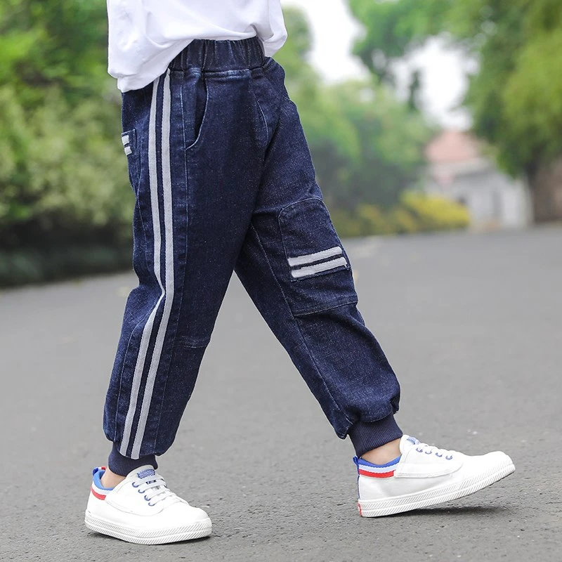 

IENENS Kids Boys Clothes Skinny Jeans Classic Pants Children Denim Clothing Trend Long Bottoms Baby Boy Casual Trousers