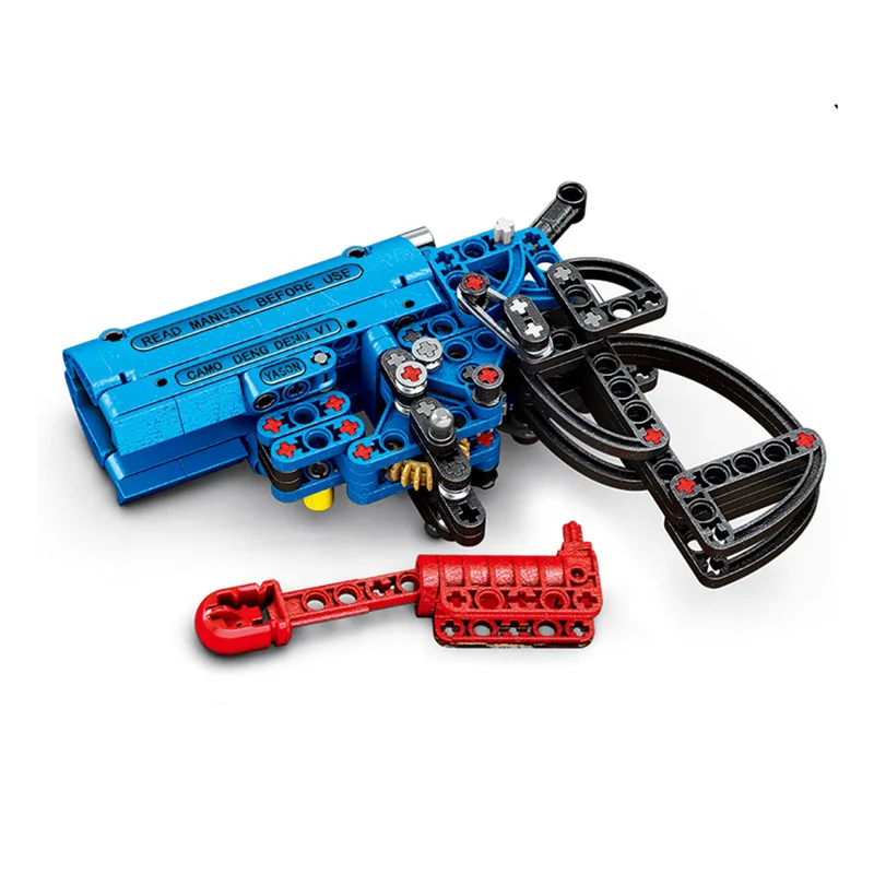 

4Colors 156Pcs Toy Gun Popgun Signal Gun Building Blocks Weapon Bricks Educational Shooting Toys for Boy Gift