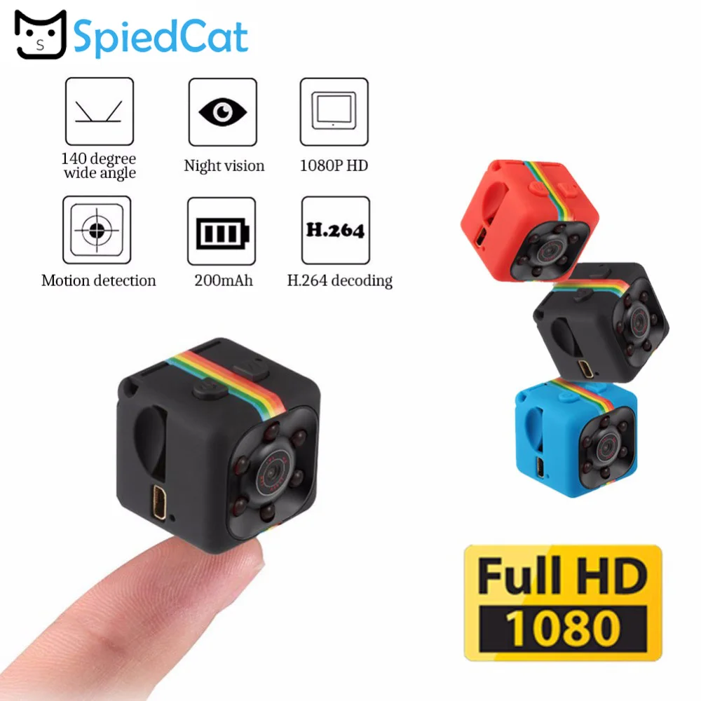 720P/1080P HD Mini DV Cam видео рекордер Цифровой Микро ИК Ночное Видение Няня няня аудио