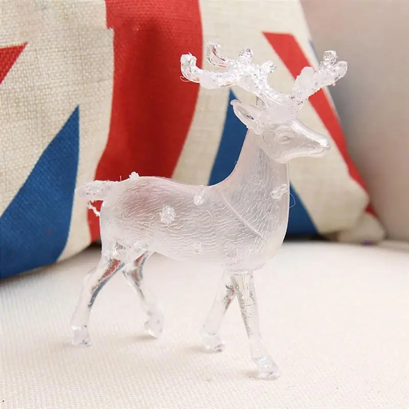 Рождественский лось украшения Рождество прозрачный акриловый прочное украшение