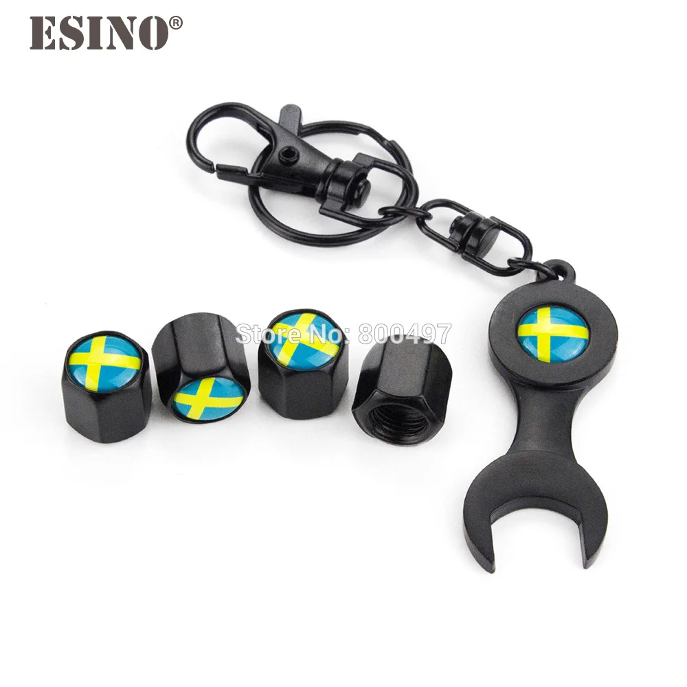 40 x Автомобильный Стайлинг искусственная кожа Шведский флаг универсальный с