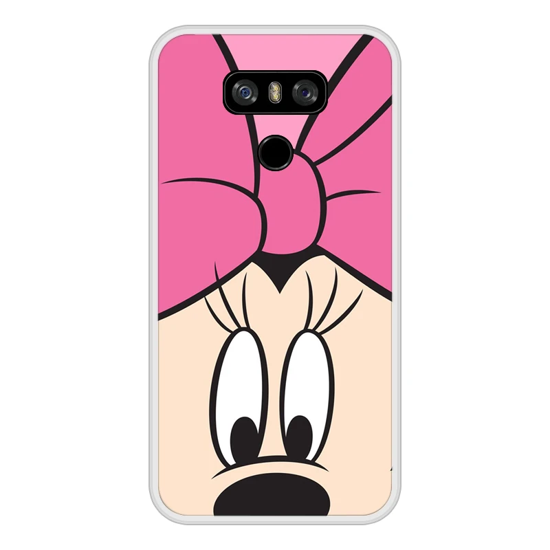 Phone Case for LG G6 Soft Silicone TPU Mickey Minnie Patterned Painted Coque In Stock |
