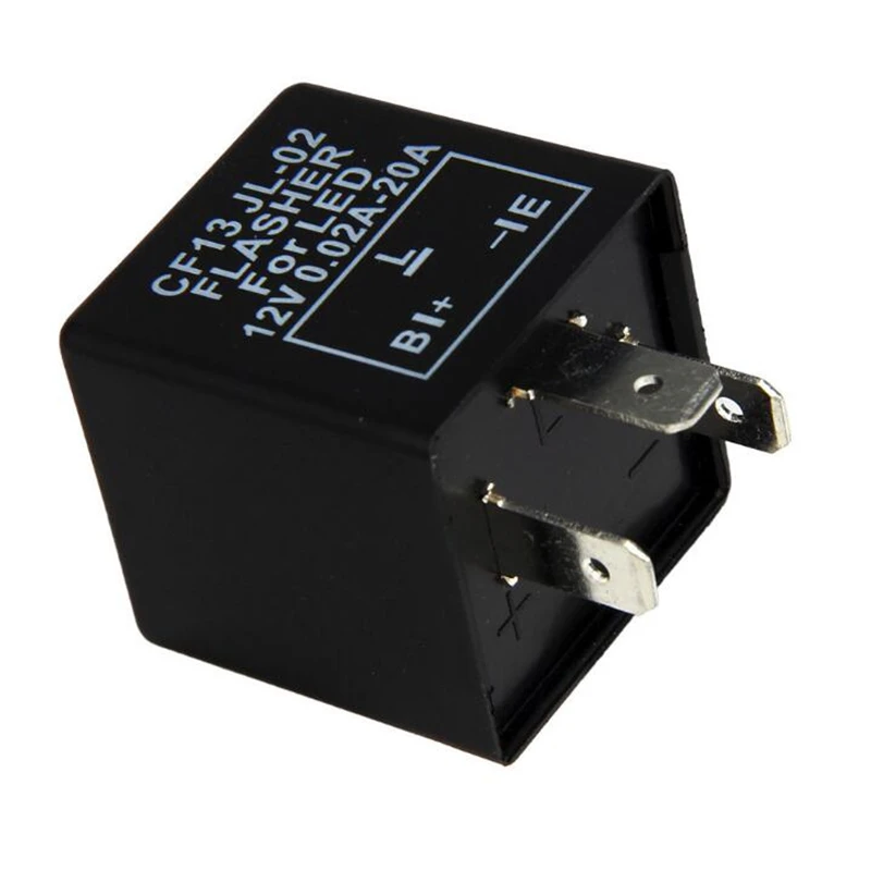 

CF13 JL Flasher Relay Car LED Flasher 12V Frequency Relay Motorcycle Flasher Turn Signal Indicator Multiple Protection Safe