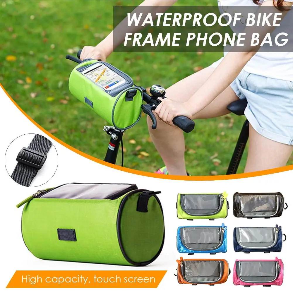 Купи Waterproof Bicycle Bag Bike Frame Front Top Tube Bags Cycling Touch Phone Screen Case for Mobile Phone MTB Moutain Road Bike Bag за 175 рублей в магазине AliExpress